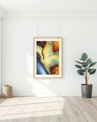 modern living room with window