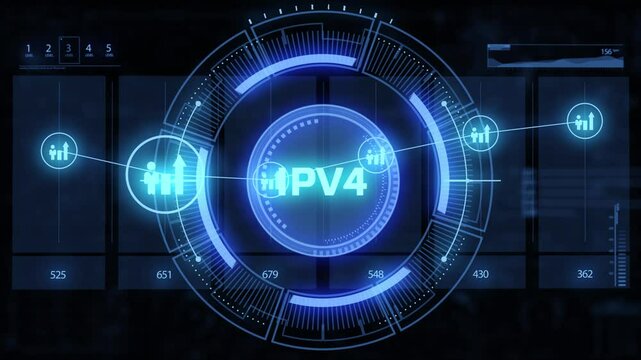 Business, Technology, Internet and network concept. IPV4 abbreviation. Modern technology concept.
