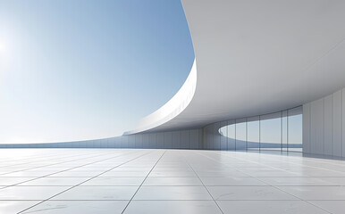 Obraz premium Minimal architectural space