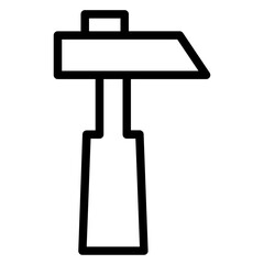 Fototapeta premium Construction Industrial Tool Line Icon
