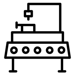 Factory Industrial Tool Line Icon