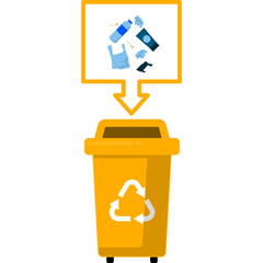 Sorting Garbage Illustration