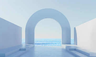 Obraz premium Minimal architectural space