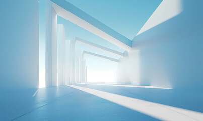 Fototapeta premium Minimal architectural space