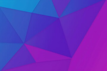 Geometric abstract background with blue and purple polygonal shapes.
