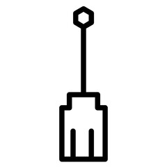 Industry Screw Tool Line Icon