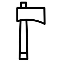 Industry Tool Axe Line Icon