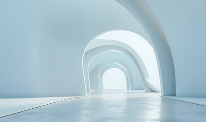 Fototapeta premium Minimal architectural space