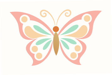 butterfly on white background