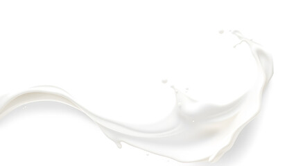 milk splash, milk simple shape for banner background, milk waves, milk splashes for advertising dairy products. Generative AI