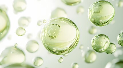 Green plant extraction liquid, water molecules, medical beauty material map