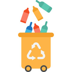 Sorting Garbage Illustration