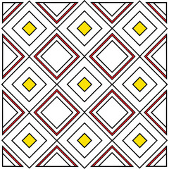 This seamless geometric diamond pattern design is perfect for textiles and fabric projects. It features vibrant and contemporary elements, creating a stylish and modern look.