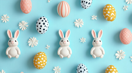 Happy Easter background, card, poster. Vector