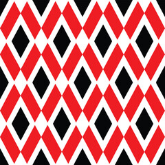 Obraz premium This seamless geometric diamond pattern design is perfect for textiles and fabric projects. It features vibrant and contemporary elements, creating a stylish and modern look.