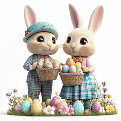 Happy Easter background, card, poster. Vector