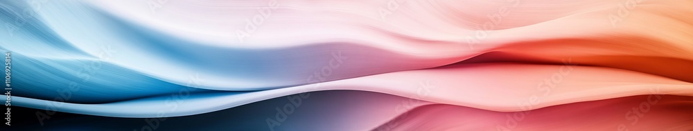 Poster soft waves of colorful flowing fabric abstract background