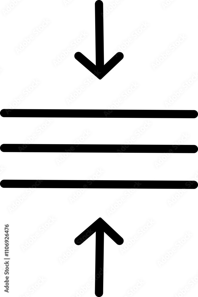 Poster elastic flexibility linear icon. monochrome simple flexibility vector for template, web design and i