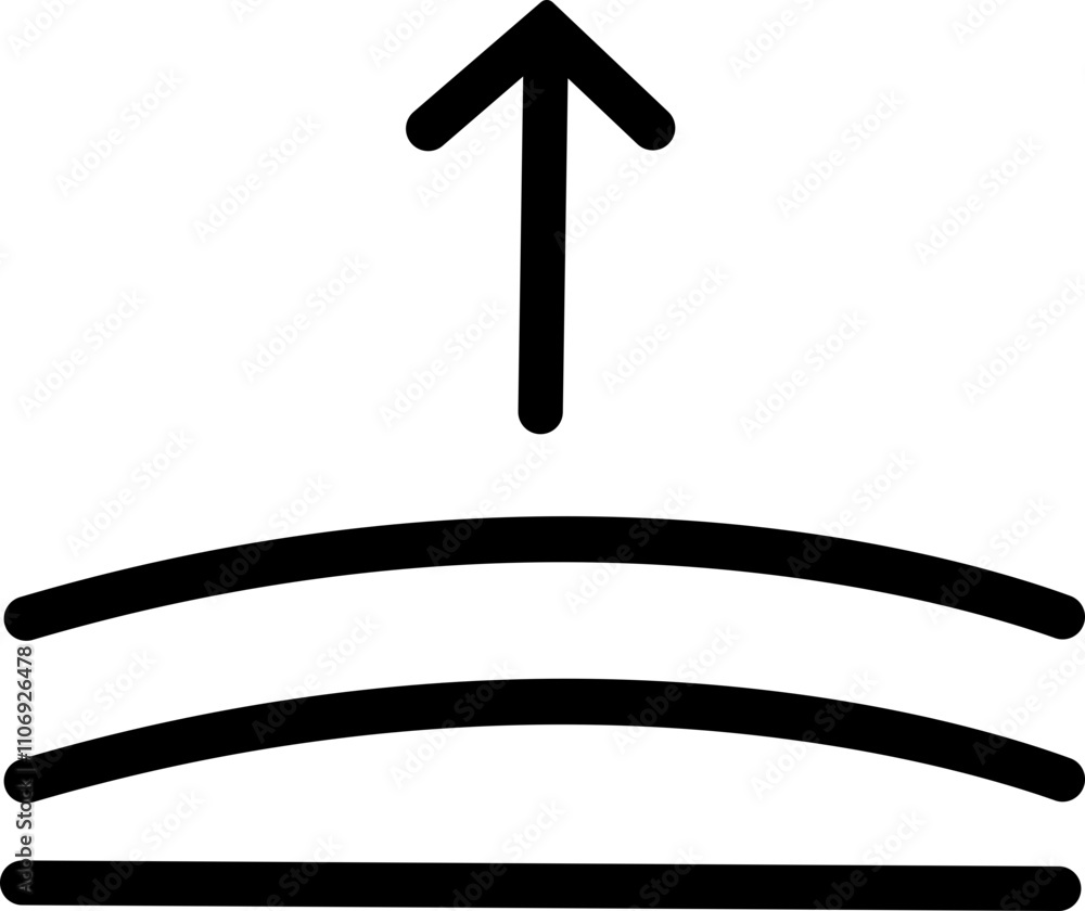 Poster elastic flexibility linear icon. monochrome simple flexibility vector for template, web design and i