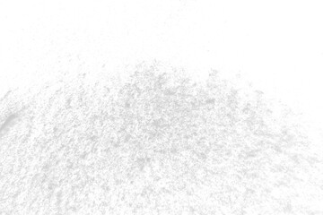 Natural white snow on a transparent background