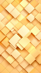 Fototapeta premium Abstract chaos of overlapping golden squares creating a dynamic and textured composition with a warm color palette
