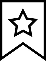 Bookmark and favourite outline Vector Icon. Premium Quality Designs Element For Mobile app and Website. Save ribbon icons button isolated on transparent background. Social media and ui symbol sign.