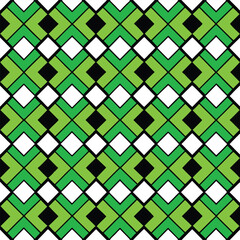 This seamless geometric diamond pattern design is perfect for textiles and fabric projects. It features vibrant and contemporary elements, creating a stylish and modern look.