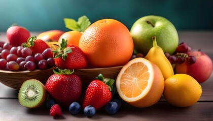 Ripe, delicious fruits ready to energize your day with natural goodness