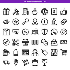 Shopping Commerce Icons