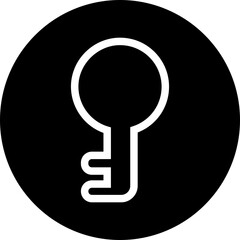 Door key hole icon. Security protection concept in trendy outline style. Door open, padlock symbol. Password symbol sign vector illustration silhouette isolated on transparent background.