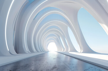 Fototapeta premium Minimal architectural space