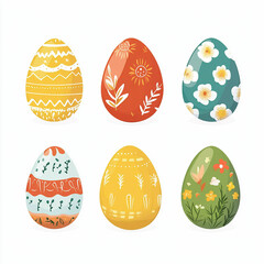 Happy Easter background, card, poster. Vector