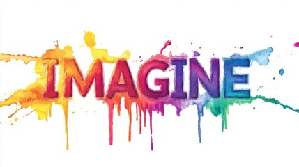 Imagine Watercolor Art - Creative Concept
