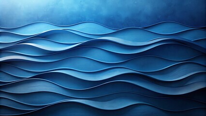 Obraz premium Abstract Blue Wave Pattern Background Texture for Design