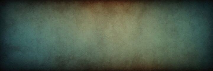 Obraz premium Grainy noisy texture brown Green blue dark moody grunge gradient background