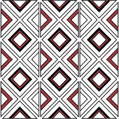 Geometric Abstract Diamond Pattern Vector, perfect for textiles and fabric projects. This modern and stylish design features intricate, repeating diamond shapes.
