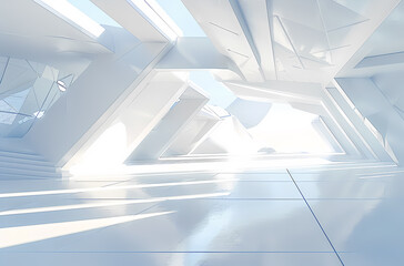 Obraz premium Minimal architectural space