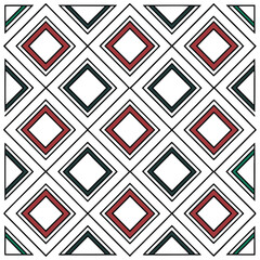 Geometric Abstract Diamond Pattern Vector, perfect for textiles and fabric projects. This modern and stylish design features intricate, repeating diamond shapes.