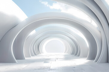 Fototapeta premium Minimal architectural space