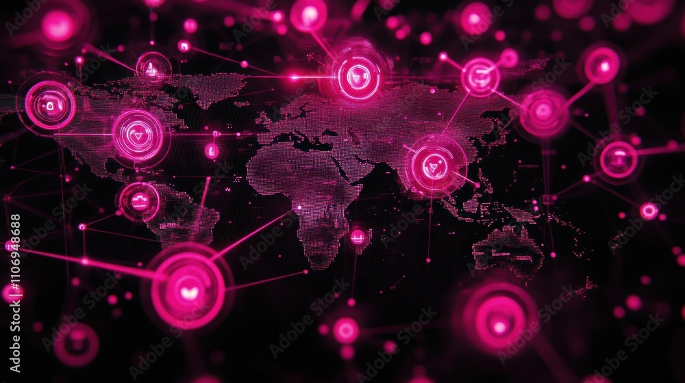 Poster global network: a visual representation of interconnectedness