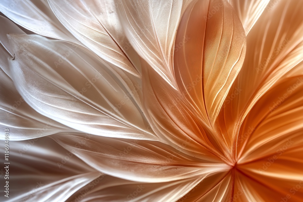 Poster a macro shot of a flower petal with delicate textures