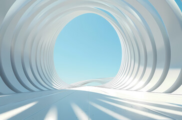 Naklejka premium Minimal architectural space