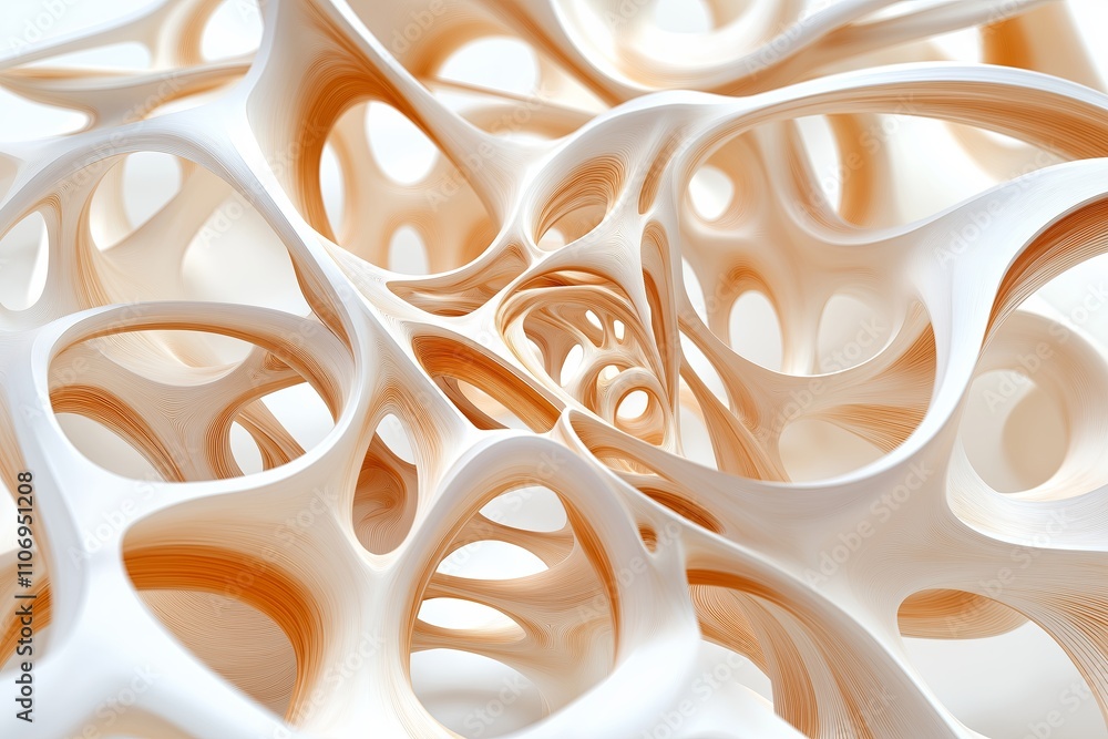 Aufkleber A generative art piece with evolving patterns and organic forms