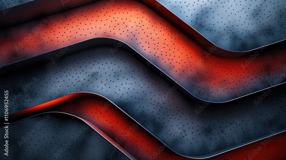 Aufkleber Modern technology background with blue and red lines on a dark gray background.