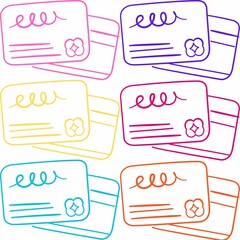 Colorful Cards, Geometric Card