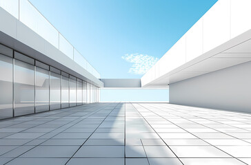 Fototapeta premium Minimal architectural space