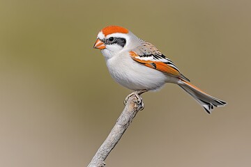 A Colorful Bird Perched On A Branch Against A Muted Background