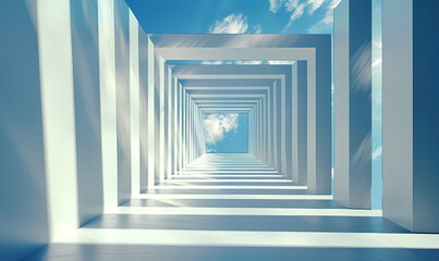 Obraz premium Minimal architectural space