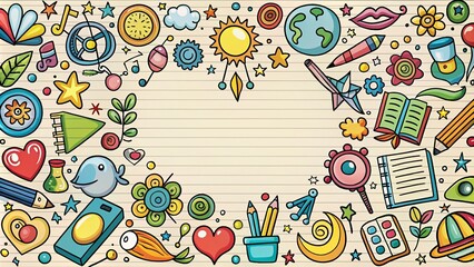 Hand Drawn Elements Set: Creative List Icons and Symbols with Copy Space for Notes, Ideas, and Illustrations in Stylish Design Suitable for Various Projects