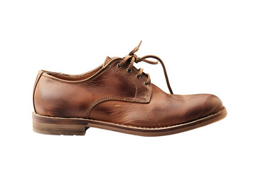 Brown shoes isolated on white background